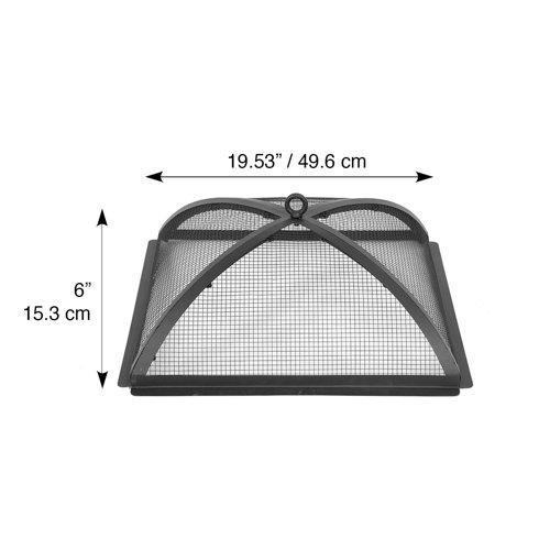 Blue Sky Outdoor Living Square Fire Pit Spark Screen Wayfair